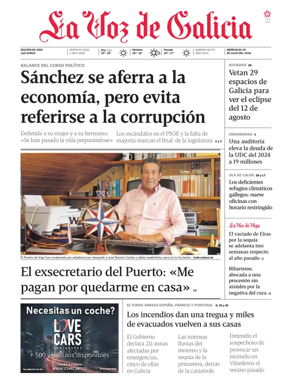 Cover of La Voz de Galicia (Vigo)