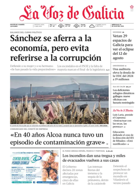 Cover of La Voz de Galicia (Viveiro)