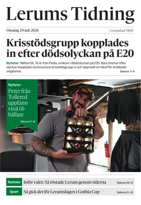 Cover of Lerums Tidning