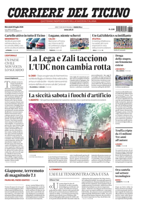 Cover of Corriere del Ticino