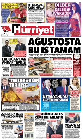 Cover of Hurriyet