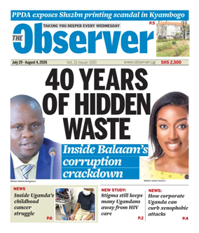 Cover of The Observer (Uganda)
