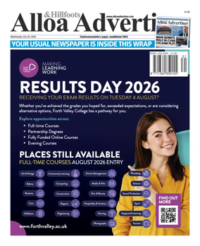 Cover of Alloa Advertiser
