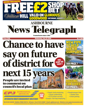 Cover of Ashbourne News Telegraph