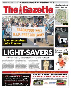 Cover of Blackpool Gazette