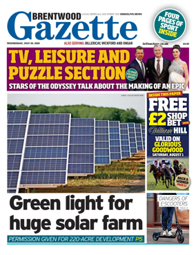 Cover of Brentwood Gazette