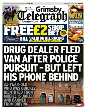 Cover of Grimsby Telegraph