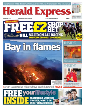 Cover of Herald Express (Torbay Brixham & South Hams Edition)