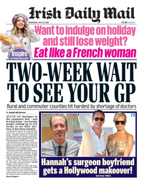 Cover of Irish Daily Mail