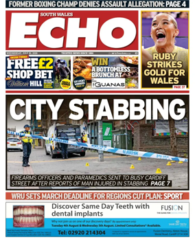 Cover of South Wales Echo