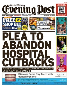 Cover of South Wales Evening Post