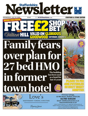 Cover of Staffordshire Newsletter