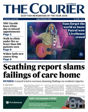 Cover of The Courier & Advertiser (Angus and Dundee)