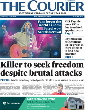 Cover of The Courier & Advertiser (Perth and Perthshire Edition)