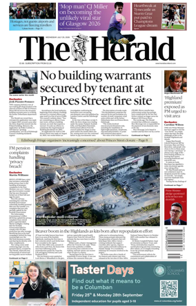 Cover of The Herald (Scotland)