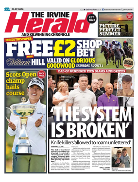 Cover of The Irvine Herald and Kilwinning Chronicle