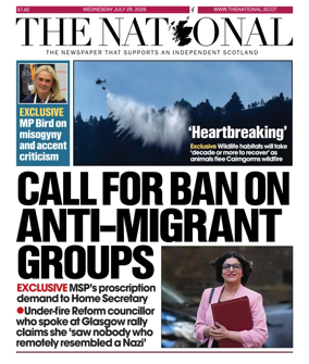 Cover of The National (Scotland)