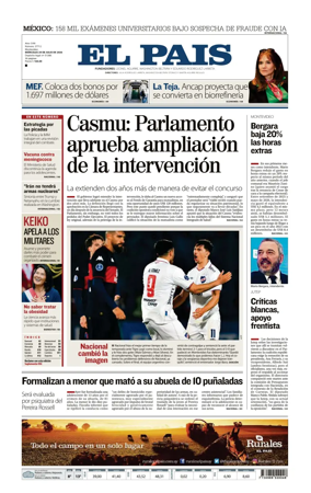 Cover of El Pais (Uruguay)