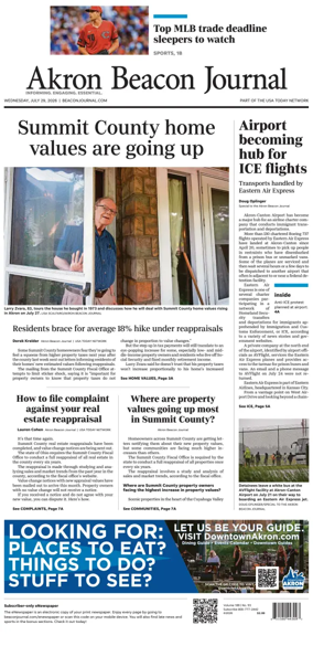 Cover of Akron Beacon Journal
