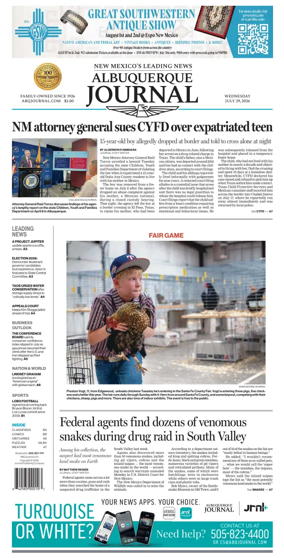 Cover of Albuquerque Journal