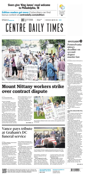 Cover of Centre Daily Times
