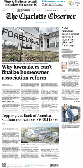 Cover of The Charlotte Observer