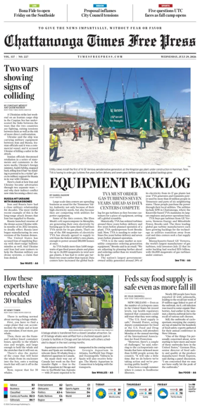 Cover of Chattanooga Times Free Press