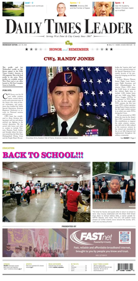 Cover of Daily Times Leader