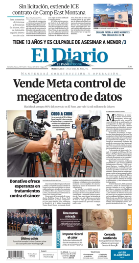 Cover of El Diario de El Paso