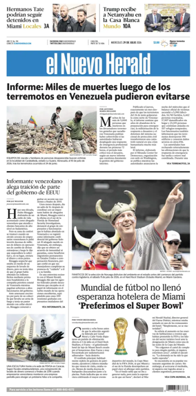 Cover of El Nuevo Herald
