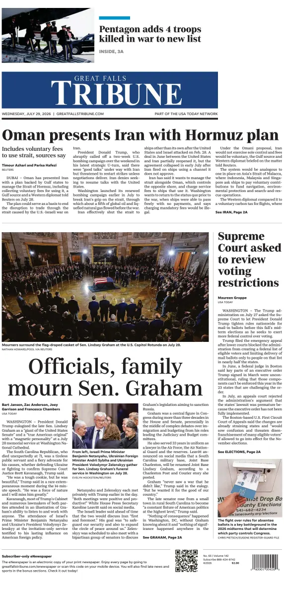 Cover of Great Falls Tribune