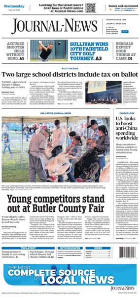 Cover of Hamilton Journal News