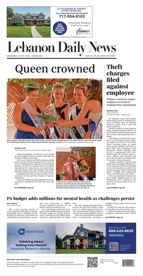 Cover of Lebanon Daily News