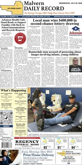 Cover of Malvern Daily Record
