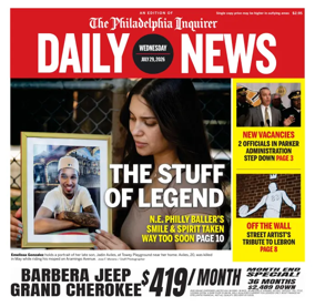 Cover of Philadelphia Daily News