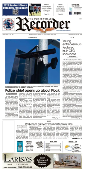 Cover of Porterville Recorder