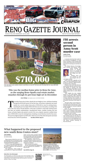 Cover of Reno Gazette Journal