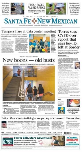 Cover of Santa Fe New Mexican