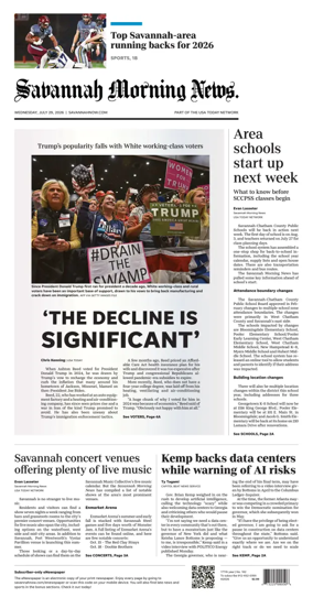 Cover of Savannah Morning News