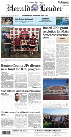 Cover of Siloam Springs Herald Leader
