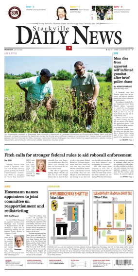 Cover of Starkville Daily News