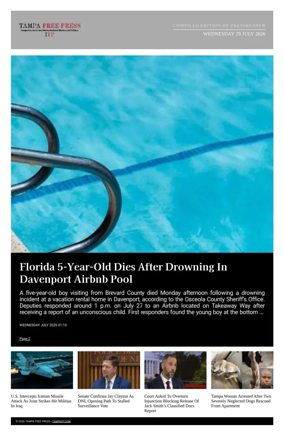 Cover of Tampa Free Press