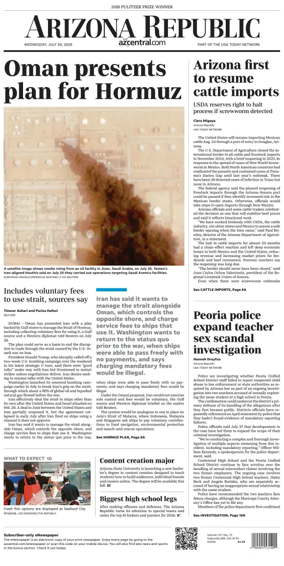 Cover of The Arizona Republic