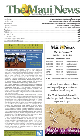 Cover of The Maui News