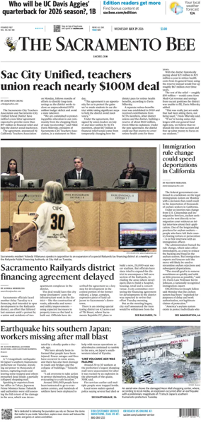 Cover of The Sacramento Bee