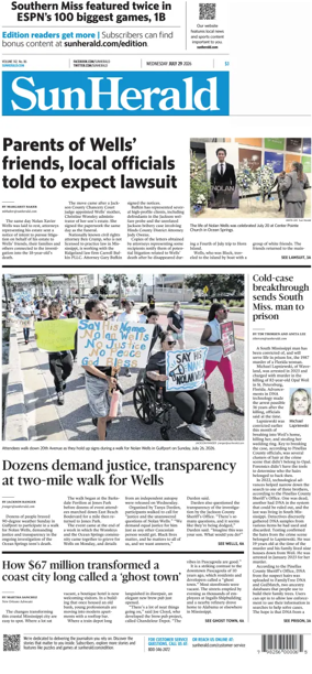 Cover of The Sun Herald