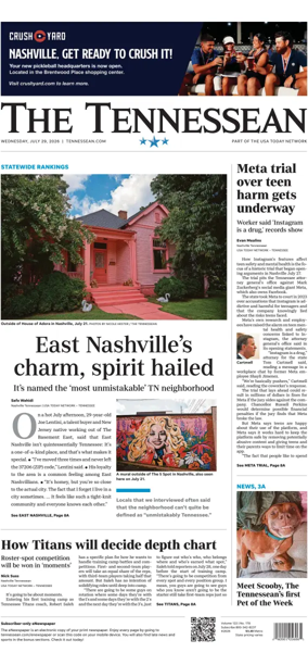 Cover of The Tennessean