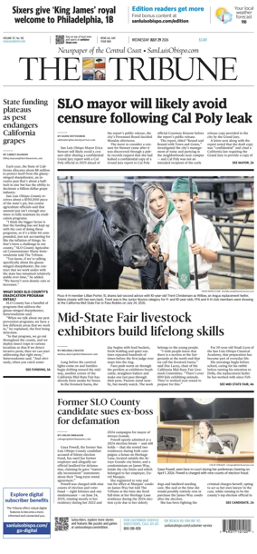 Cover of The Tribune (SLO)