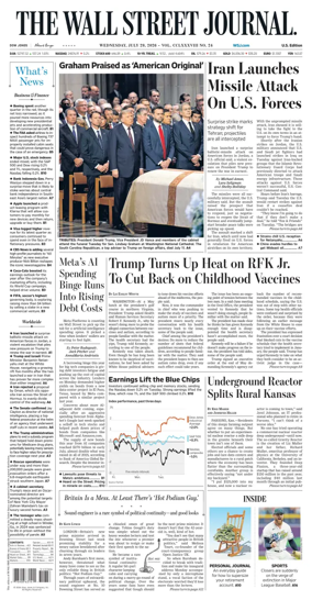 Cover of The Wall Street Journal