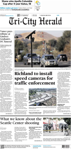 Cover of Tri-City Herald